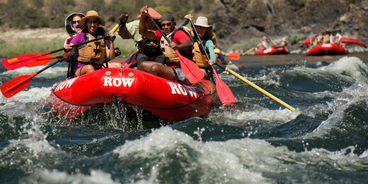 whitewater rafting group