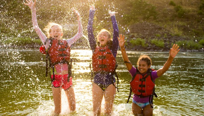 Kids on Family Magic Rafting Tour Salmon River